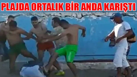 Plajda Ortalık Bir Anda Karıştı