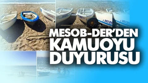 MESOB-DER’den Toplanan Tekneler Hakkında Kamuoyu Duyurusu