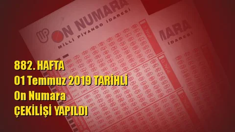 On Numara Sonuçları 01 Temmuz 2019 Tarihli Kazandıran Sayılar