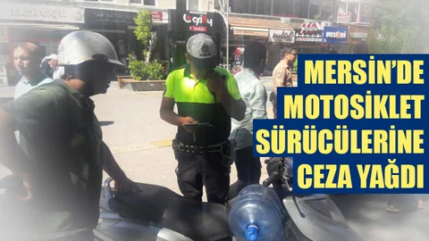 Motosiklet Sürücülerine ceza yağdı