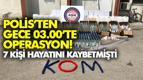 Mersin'de Sahte İçki Olayı Şüphelilerine Yönelik Operasyon!