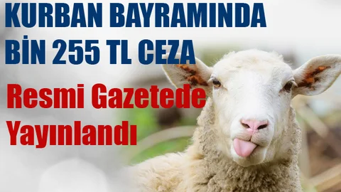 Kurban Bayramında Bin 255 TL Ceza Yiyebilirisiniz