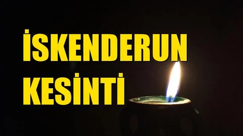 Hatay İskenderun Elektrik Kesintisi 08 Temmuz Pazartesi