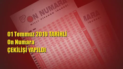 On Numara Sonuçları 01 Temmuz 2019 Tarihli Kazandıran Sayılar