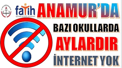 Anamur’da Bazı Okullarda Aylardır İnternet Yok