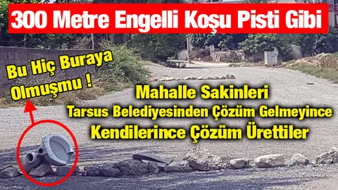 Mersin'de Vatandaşların Yol İsyanı