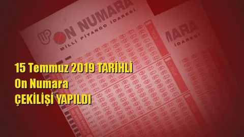 On Numara Sonuçları 15 Temmuz 2019 Tarihli Kazandıran Sayılar