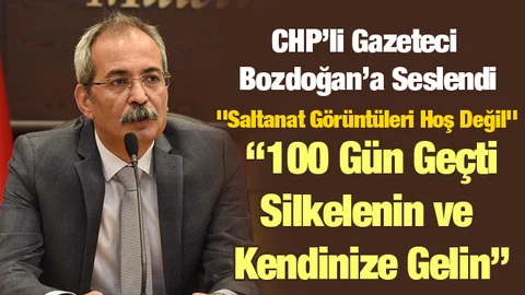 CHP'li Yazardan, Chp'li Bozdoğan'a Saltanat Tepkisi