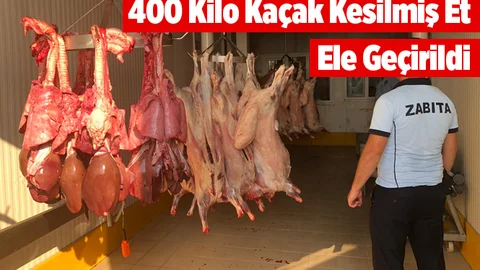 Mersin'de Kaçak Et Operasyonu