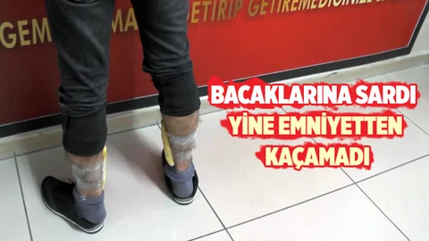 Mersin'de Uyuşturucuyu Bacaklarına Saran Bir Kişi Yakalandı
