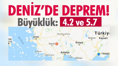 4.2'den Sonra 5.7 Büyüklüğünde Deprem Meydana Geldi