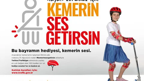 Mersin’de "Kemerin Ses Getirsin" İsimli Trafik Yarışması