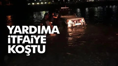 Dört Kişiyi İtfaiye Ekipleri Kurtardı