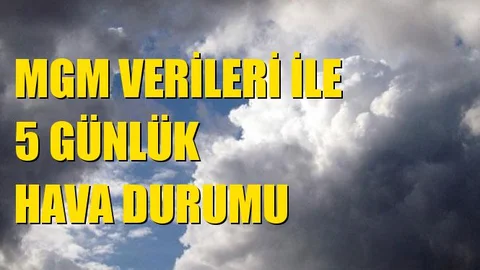 MGM Verileri İle 5 Günlük Hava Durumu