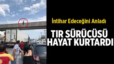 TIR Sürücüsü Hayat Kurtardı