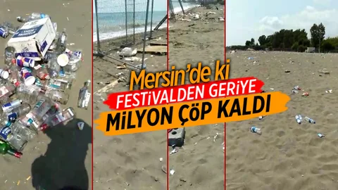 Mersin’deki Festivalin Ardından Sahillerde Çöpler Kaldı