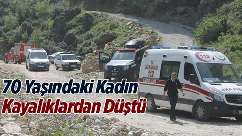 70 Yaşındaki Yaşlı Kadın Kayalıklardan Düştü
