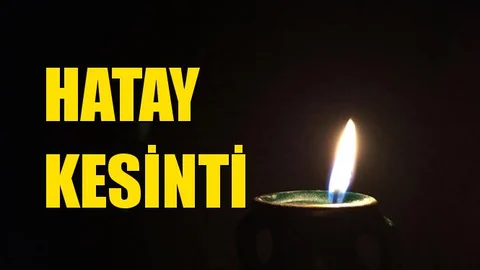 Hatay Elektrik Kesintisi 23 Ağustos Cuma