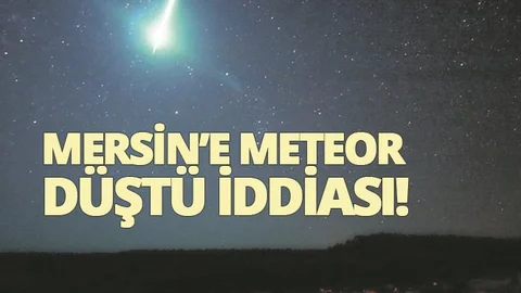 Meteor Düştü İddiası