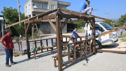 Erdemli Belediyesi, Karapınar Suyu Çeşmesinin Çevre Düzenlemesini Yaptı