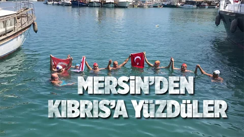 Mersin’den Girne’ye 30 Saatte Yüzdüler