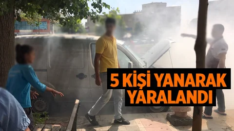 Mersin’de 5 Kişi Yanarak Yaralandı