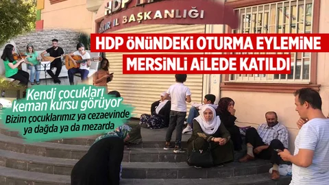 Mersinli Ailede HDP Kapısında Eylem Başlattı