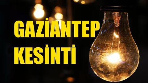 Gaziantep Elektrik Kesintisi 08 Eylül Pazar