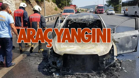 Mersin'de Araç Yangını!