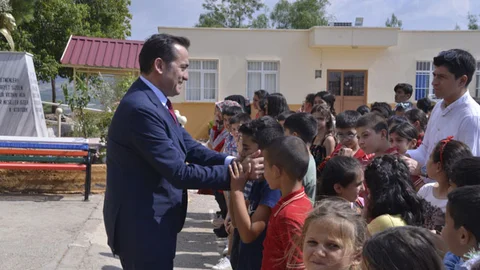 Başkan, Köy Okulunda Öğrenciler İle Buluştu