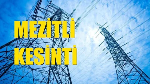 Mezitli Elektrik Kesintisi 11 Eylül Çarşamba