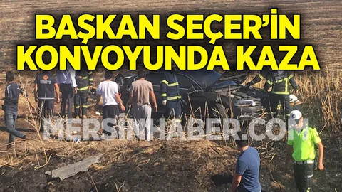 Belediye Başkanı Vahap Seçer'in Konvoyunda Kaza