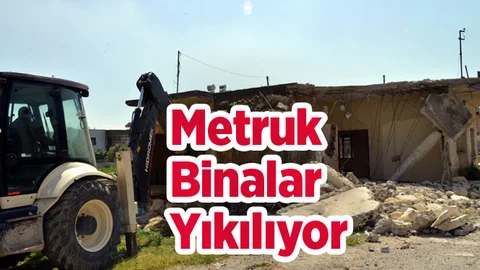 Belediye Tarafında, Metruk Binalar Yıkılıyor!