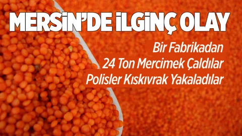 Mersin'de 24 Ton Mercimek Çalındı