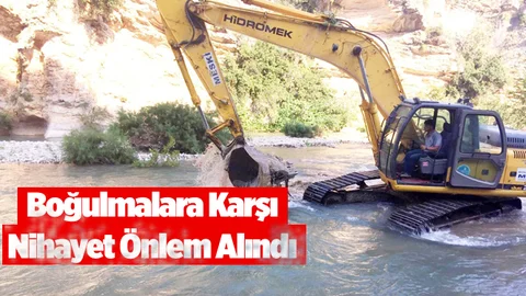 Boğulma Olaylarının Yaşandığı Alana Büyükşehir El Attı