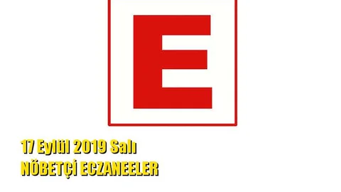 Mersin Nöbetçi Eczaneler 17 Eylül 2019 Salı