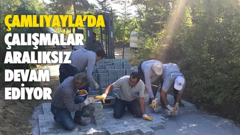 Çamlıyayla'da, Yol Bakım ve Onarım Çalışmaları Hızla Devam Ediyor