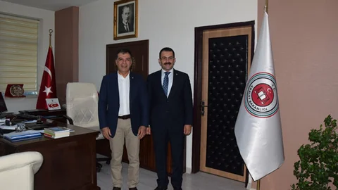 TSO Başkanı Koçak'tan, Tarsus Cumhuriyet Başsavcısına Ziyaret