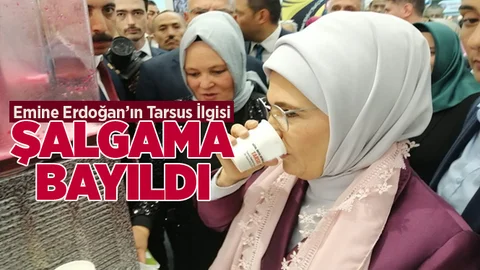 Cumhurbaşkanın Eşi Emine Erdoğan İçtiği Tarsus Şalgamına Hayran Kaldı