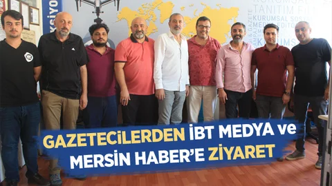 Gazetecilerden İbt Medya ve Mersin Haber'e Ziyaret