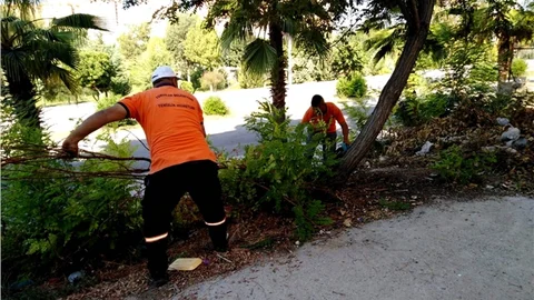 Toroslar’da Yeşil Alanlara Kış Bakımı