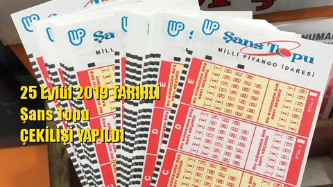 Şans Topu Sonuçları 25 Eylül 2019 Tarihli Kazandıran Sayılar