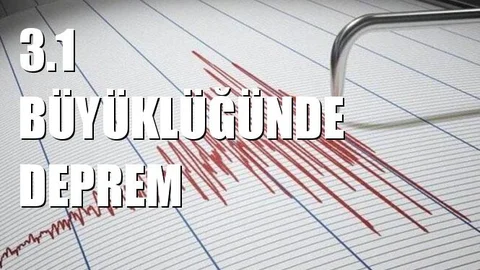 Marmara Denizinde 3.1 Deprem
