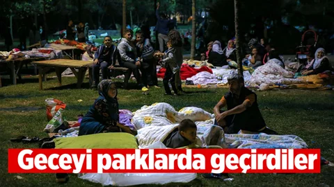 Geceyi Parklarda Geçirdiler