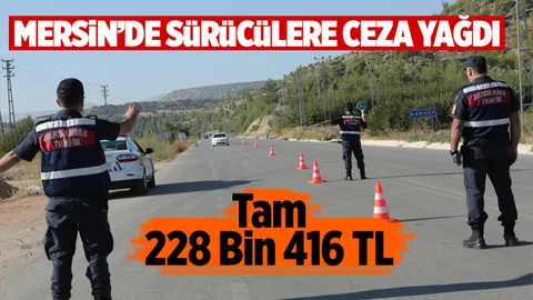 Mersin'de Sürücülere Ceza Yağdı