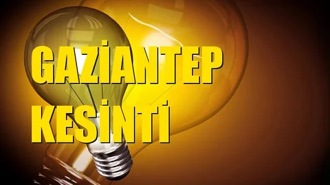 Gaziantep Elektrik Kesintisi 04 Ekim Cuma