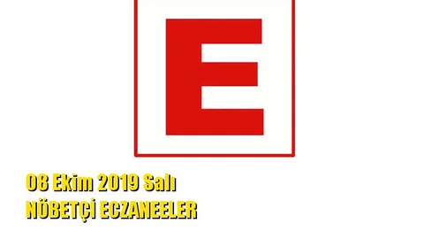 Mersin Nöbetçi Eczaneler 08 Ekim 2019 Salı