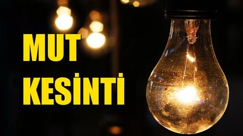 Mut Elektrik Kesintisi 08 Ekim Salı