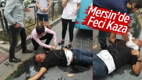 Mersin'de Motosiklet Kazası