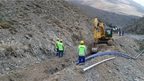 MESKİ’den Çamlıyayla İlçesinde İçmesuyu Hamlesi